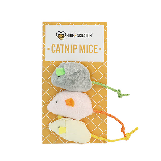 Catnip Mice Toys (3 ct)