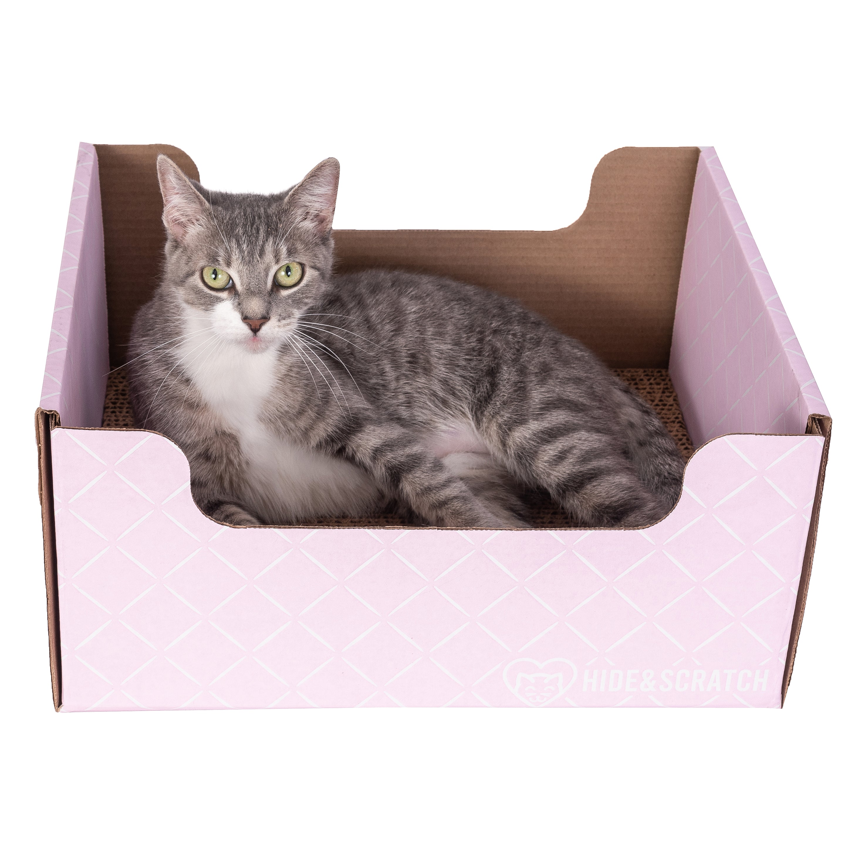 Nyans Cat Scratcher – Durable, Low-Mess Corrugated Cardboard Scratcher Made In Japan, Lasts Up To 1 Year